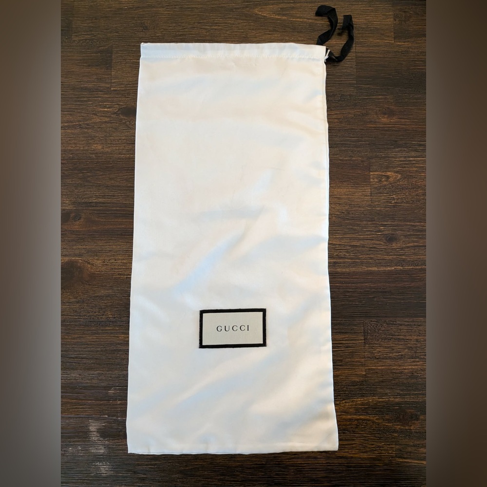 Gucci Ivory Storage Pouch with Black Accents
